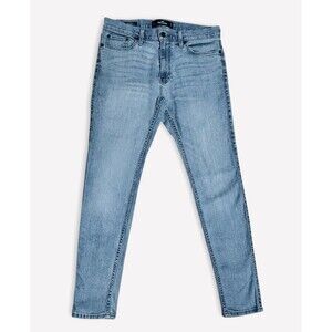 Hollister Young Men’s Super Skinny Light Wash Jeans 32x30 Stretch